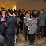 The attendees of the event mingling